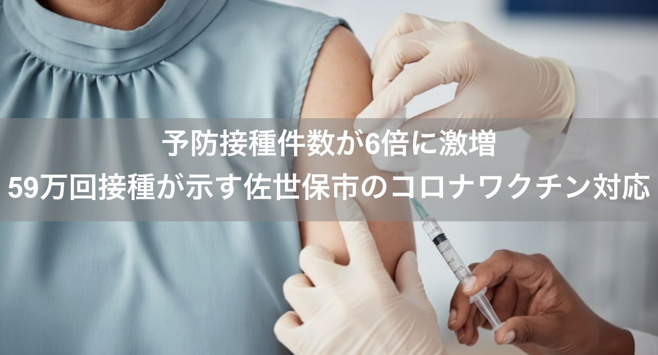 予防接種件数が6倍に激増―59万回接種が示す佐世保市のコロナワクチン対応