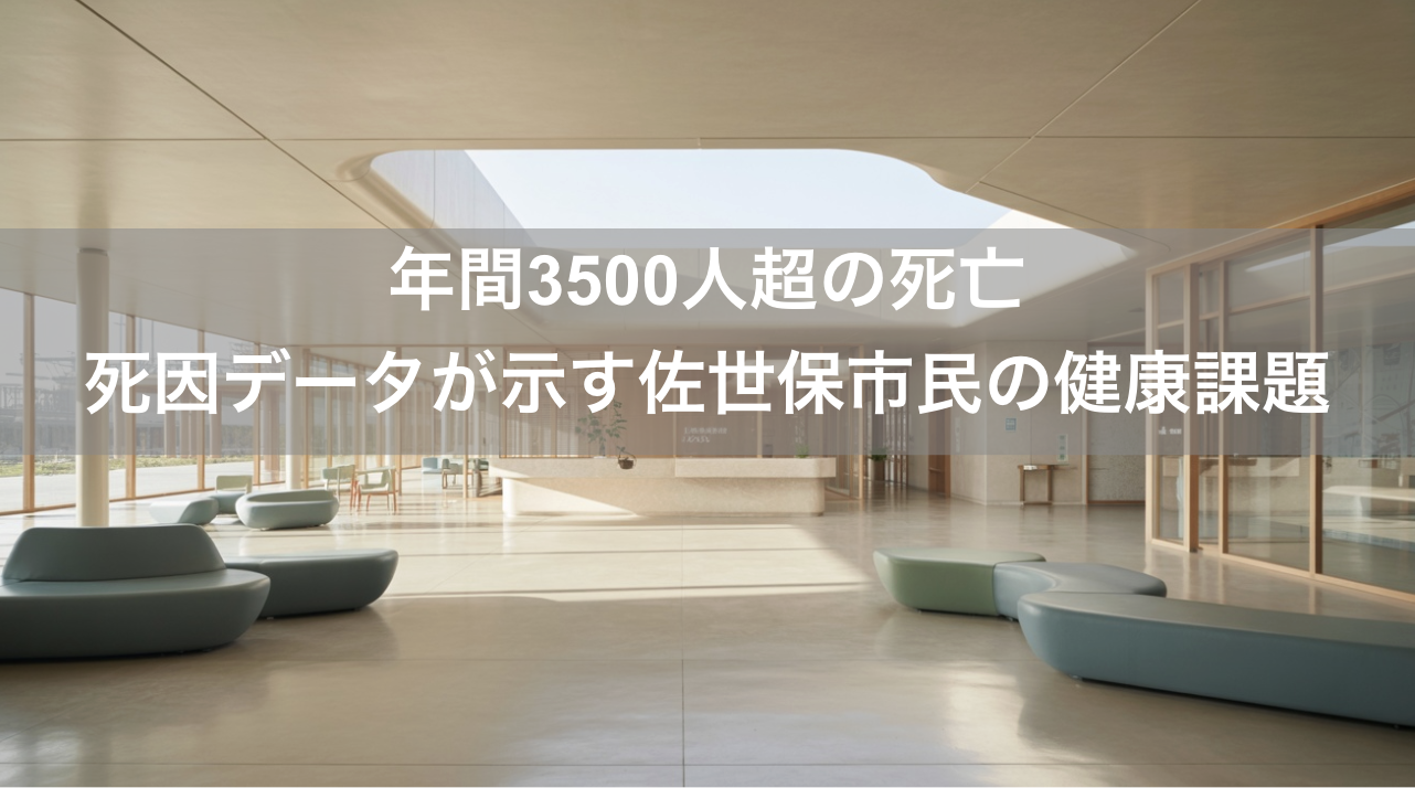 年間3500人超の死亡―死因データが示す佐世保市民の健康課題